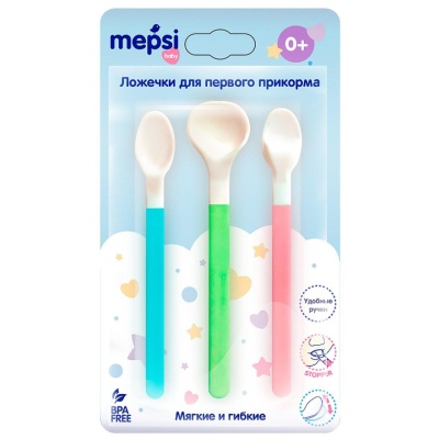 Ложечки для первого прикорма 0+ Mepsi 0331